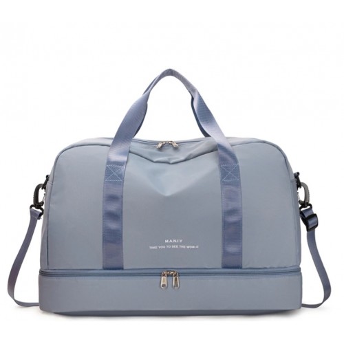 Geanta multifunctionala voiaj/sport, TAIKESEN TR01, compartiment incaltaminte, tesatura nylon, 49 x 32 x 25 cm, albastru