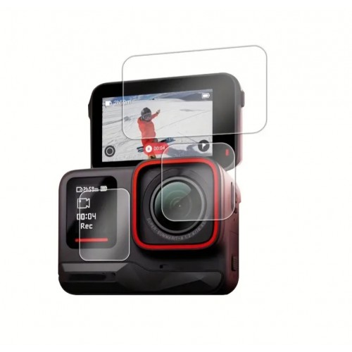 Set sticla protectie display si lentila Telesin, pentru camera Insta360 Ace Pro