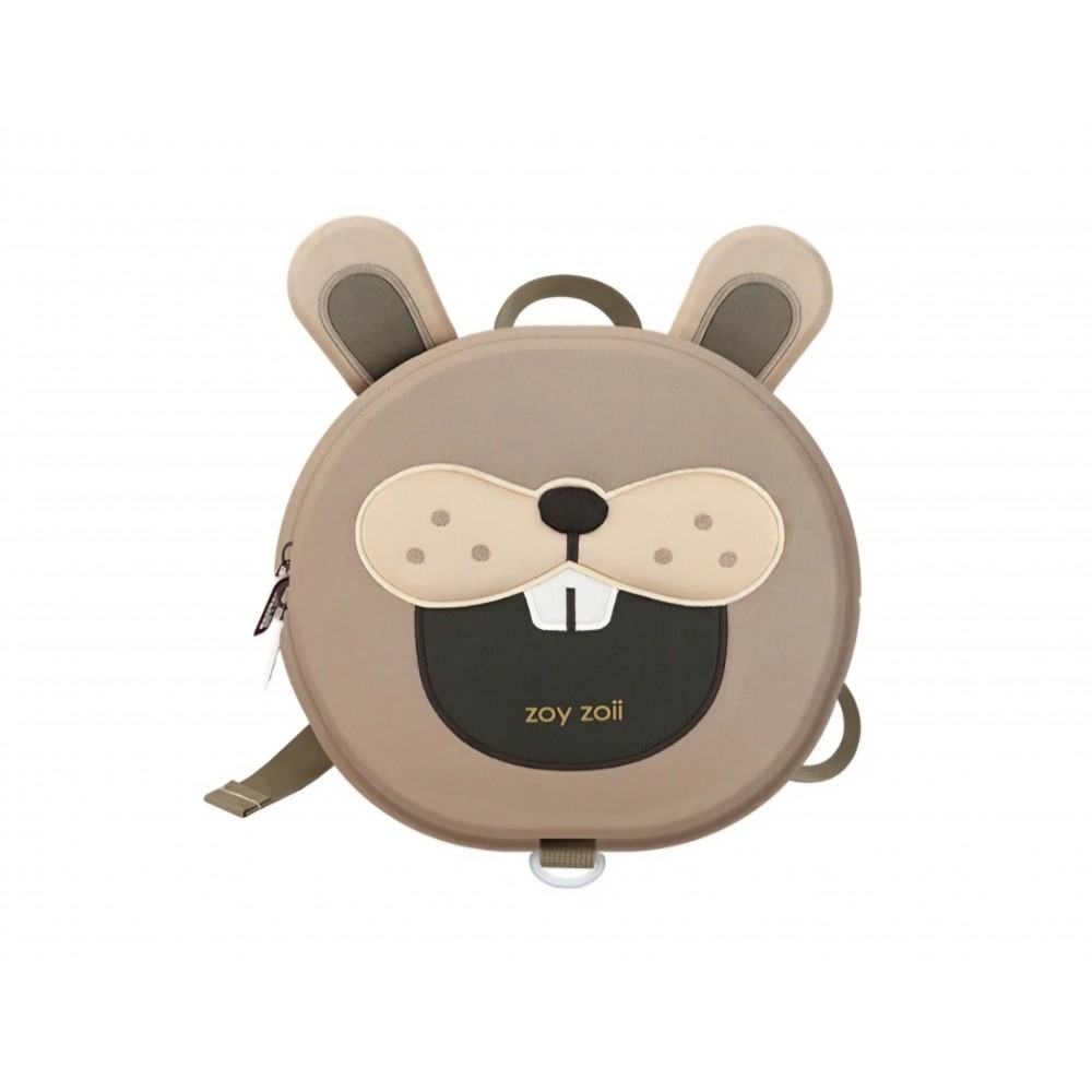 Rucsac Zoyzoii® pentru copii 2-6 ani, design inovativ 3D, textil, model Iepurele Aiurit