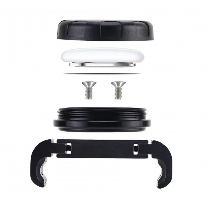 Suport tracker Airtag, THD, atasabil sub sa bicicleta, negru