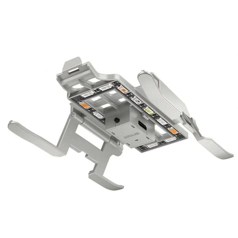 Tren de aterizare marca STARTRC, cu lumina LED in 4 culori, compatibil cu drona DJI Mini 3, pliabil