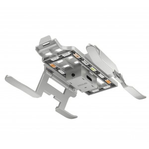 Tren de aterizare marca STARTRC, cu lumina LED in 4 culori, compatibil cu drona DJI Mini 3, pliabil
