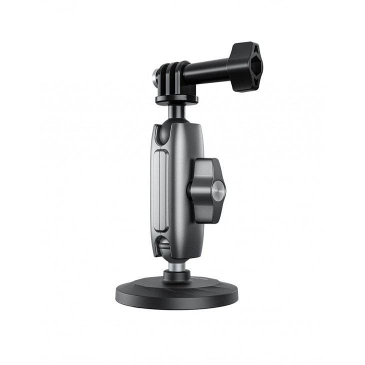 Ventuza magnetica, Telesin CMM-1, brat reglabil, compatibila GoPro Hero 13,12,11,10,9,8,7,6, Insta 360 X5, DJI Action 5 Pro
