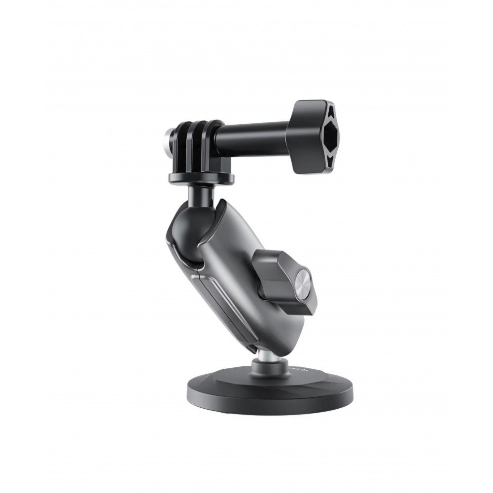 Ventuza magnetica, Telesin CMM-1, brat reglabil, compatibila GoPro Hero 13,12,11,10,9,8,7,6, Insta 360 X5, DJI Action 5 Pro