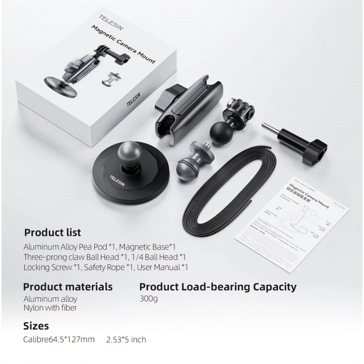 Suport cu ventuză,NEEWER N-10, baza 6 inch, pentru cameră auto, cu braț magic și cap cu bilă, montare pe parbriz, compatibil camere de acțiune și telefoane