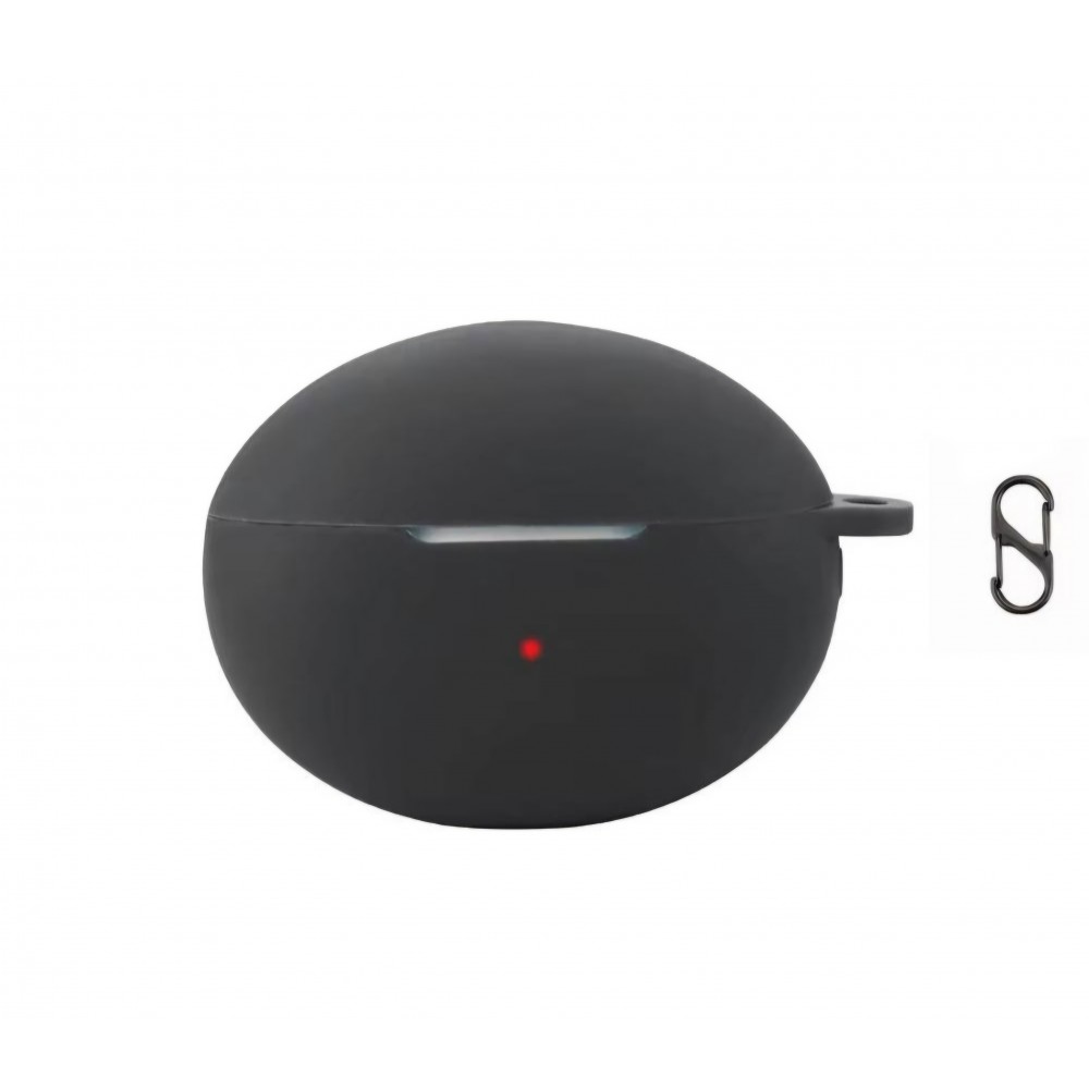 Husa pentru protectia castilor stereo wireless Huawei FreeBuds 6i, culoarea neagra cu carlig prindere