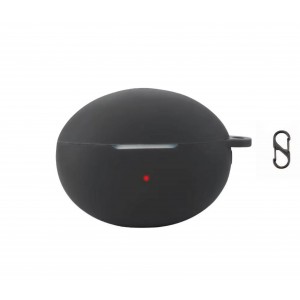 Husa pentru protectia castilor stereo wireless Huawei FreeBuds 6i, culoarea neagra cu carlig prindere