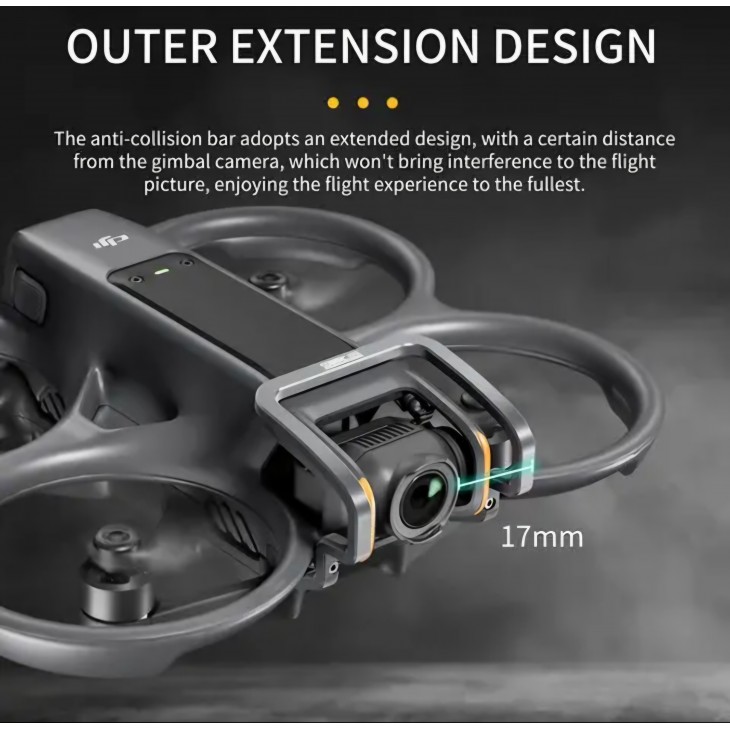 Bara de protectie, STARTRC, compatibila DJI Avata 2, montare frontala, aluminiu