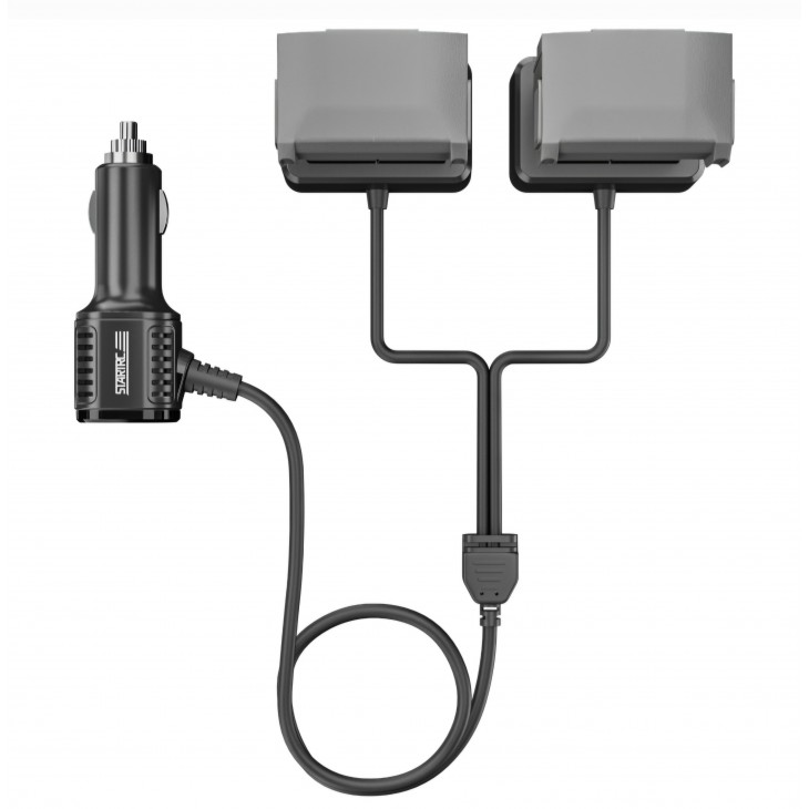 Incarcator auto dual, STARTRC, compatibil DJI Mini 4 Pro/DJI Mini 3 Pro, fast charging