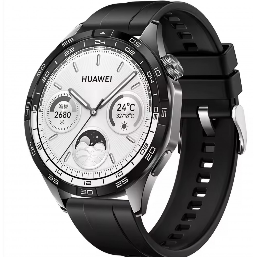 Curea Bratara THD pentru Huawei Watch GT4 46 mm, Huawei Watch GT3 Pro, Huawei Watch GT3 46 mm, negru