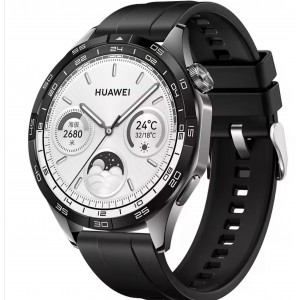 Curea Bratara THD pentru Huawei Watch GT4 46 mm, Huawei Watch GT3 Pro, Huawei Watch GT3 46 mm, negru