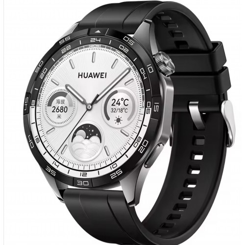 Curea Bratara THD pentru Huawei Watch GT4 46 mm, Huawei Watch GT3 Pro, Huawei Watch GT3 46 mm, negru