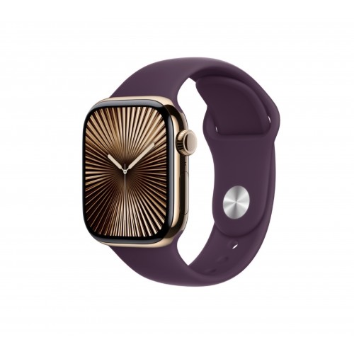 Curea silicon,THD, compatibila Apple Watch 42 mm seria 10, Apple Watch SE 40 mm, S/M, visiniu pruna