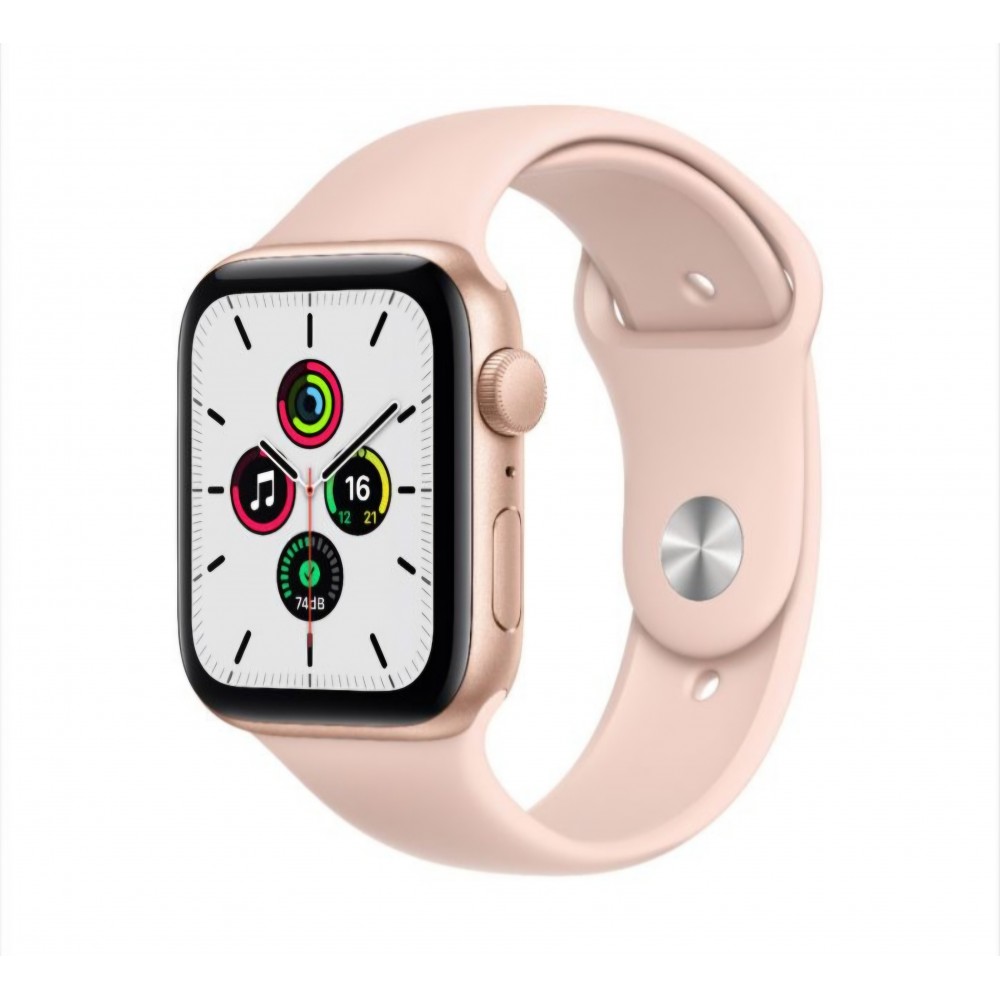 Curea silicon,THD, compatibila Apple Watch 42 mm seria 10, Apple Watch SE 40 mm, S/M, roz prafuit