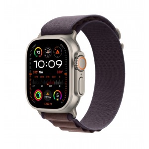 Curea smartwatch, THD, Alpine Loop, pentru Apple Watch Ultra2 49 mm, Apple Watch 46 mm seria 10, marime universala, catarama gri, Indigo