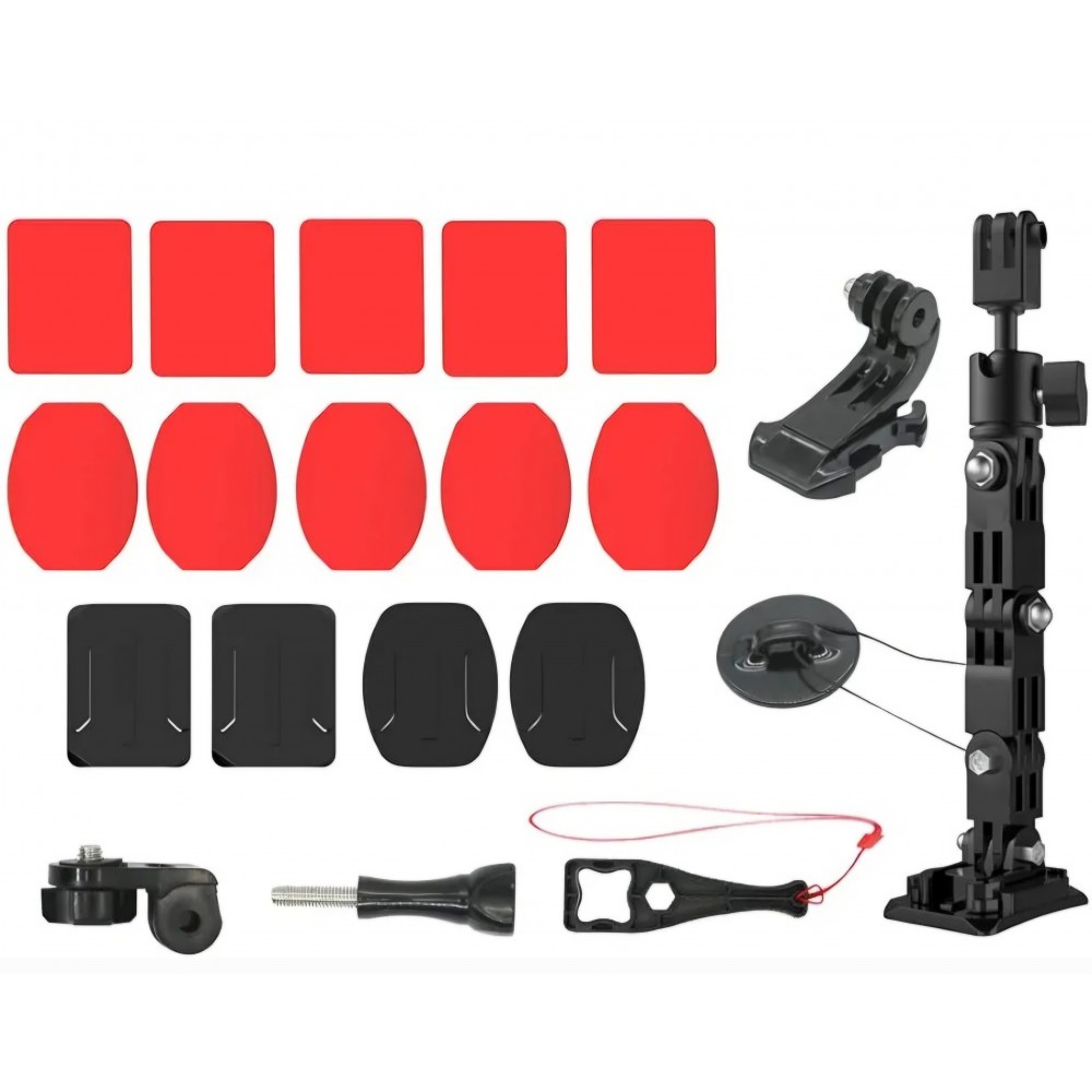 Sistem avansat prindere camera GoPro Hero 13, DJI Action 5 Pro la casca motocicleta, Surewo, culoarea negru