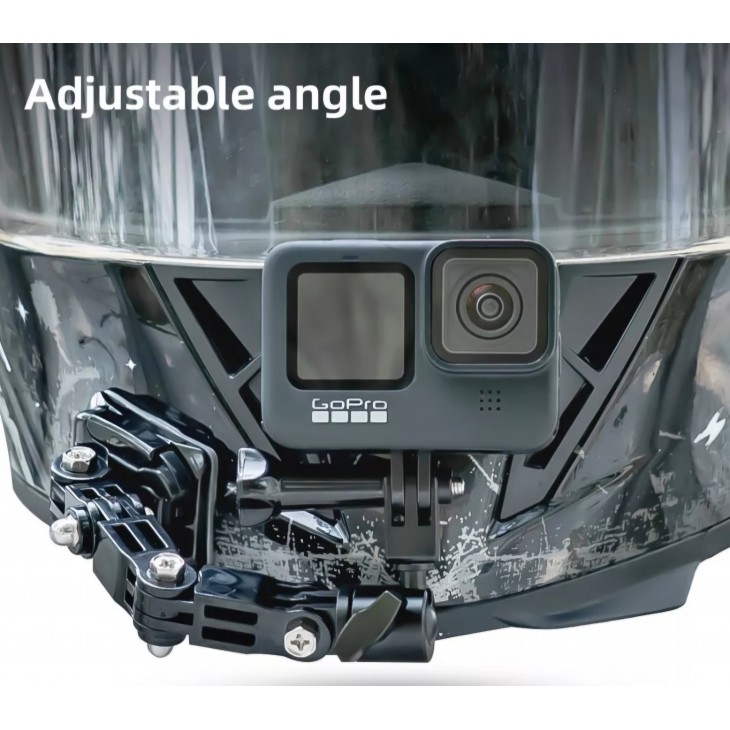 Sistem avansat prindere camera GoPro Hero 13, DJI Action 5 Pro la casca motocicleta, Surewo, culoarea negru