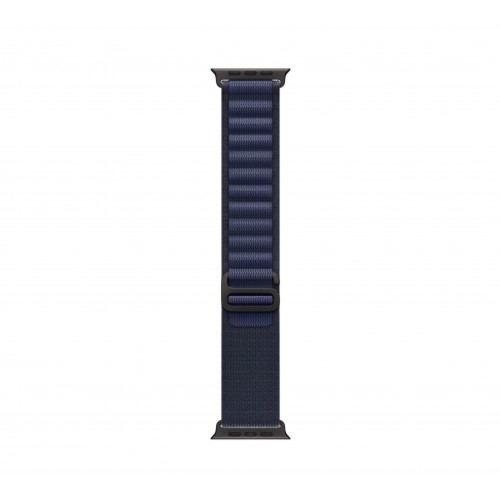 Curea smartwatch, THD, Alpine Loop, pentru Apple Watch Ultra2 49 mm, Apple Watch 46 mm seria 10, marime universala, catarama neagra, Albastru Navy