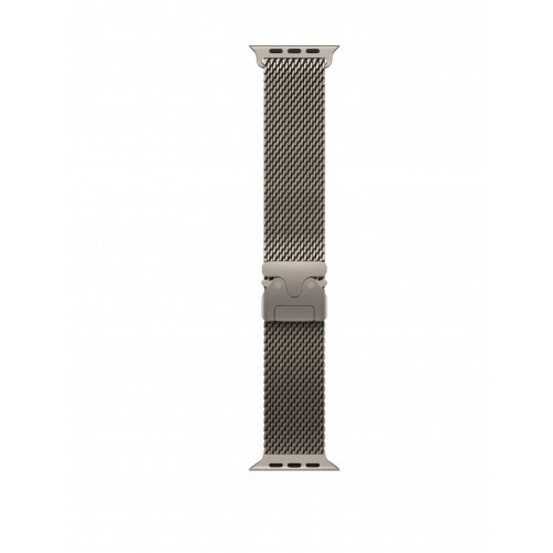 Curea smartwatch, THD, metalica, compatibila Apple Watch Ultra 49 mm, titan natural
