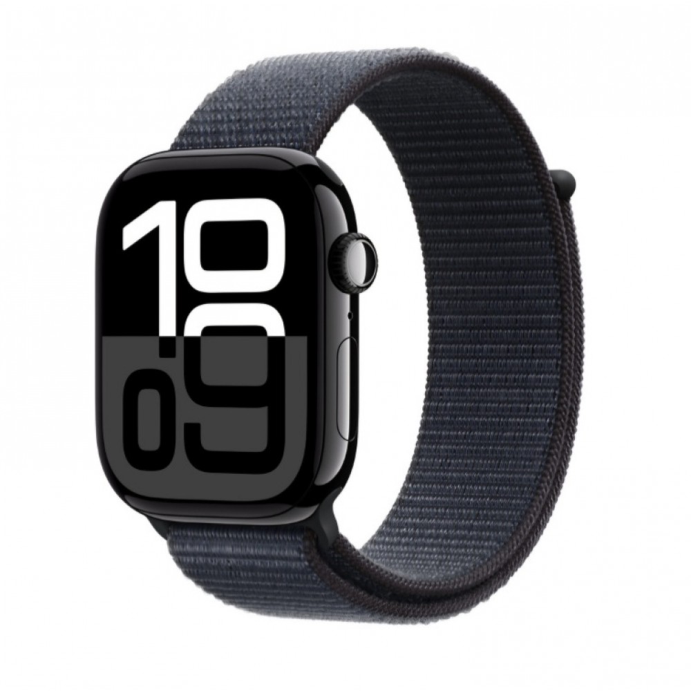 Curea textila smartwatch, THD, compatibila Apple Watch 46 mm seria 10, albastru cerneala