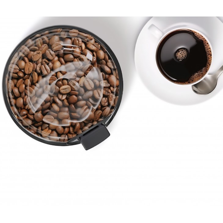 Rasnita de cafea Bosch TSM6A011W, 180 W, 75 g, cutit otel inoxidabil, Alb