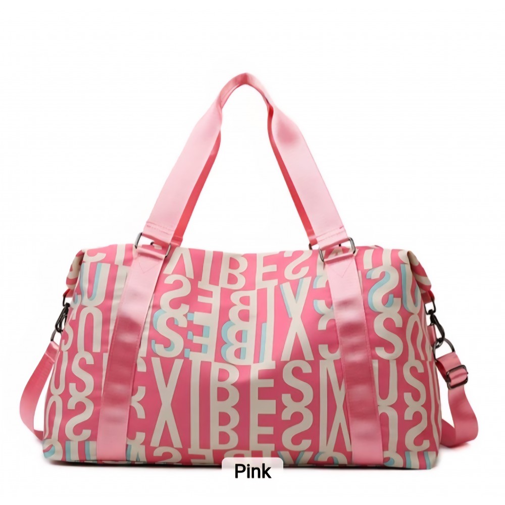 Geanta sport pentru sala, TAIKESEN M-06, impermeabila, dimensiune 52x21x29 cm, roz