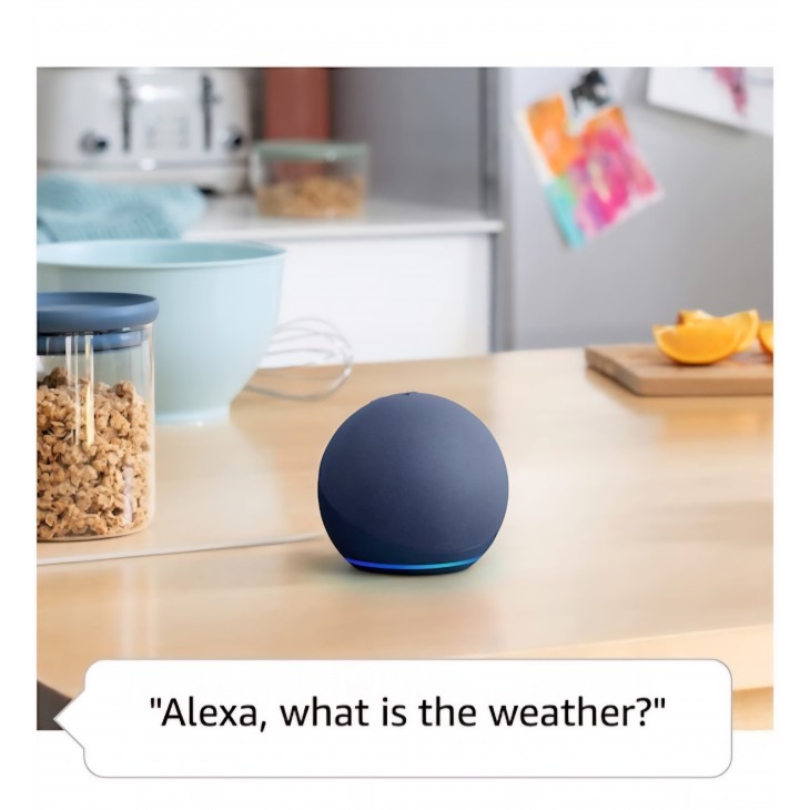 Boxa inteligenta Amazon Echo Dot 5, Control Voce Alexa, Wi-Fi, Bluetooth, Albastru