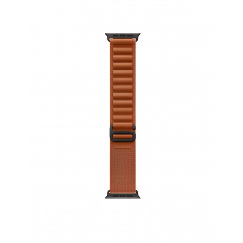 Curea smartwatch, THD, Alpine Loop, compatibila Apple Watch Ultra3 49 mm, Apple Watch 46 mm seria 11, Apple Watch SE3, catarama neagra, maro teracota
