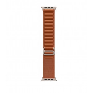 Curea smartwatch, THD, Alpine Loop, compatibila Apple Watch Ultra3 49 mm, Apple Watch 46 mm seria 11, Apple Watch SE3, catarama gri, maro teracota
