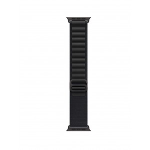 Curea smartwatch, THD, Alpine Loop, compatibila Apple Watch Ultra3 49 mm, Apple Watch 46 mm seria 11, Apple Watch SE3, catarama neagra, negru dark