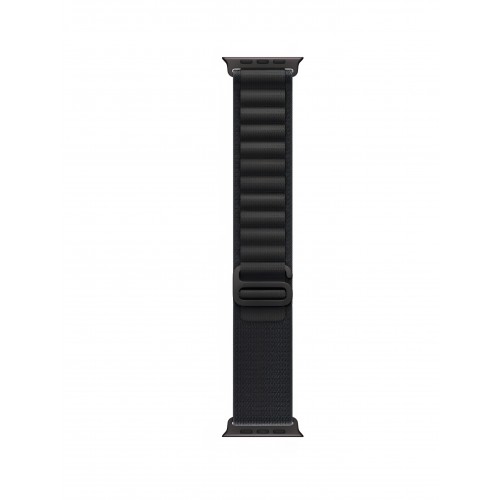 Curea smartwatch, THD, Alpine Loop, compatibila Apple Watch Ultra3 49 mm, Apple Watch 46 mm seria 11, Apple Watch SE3, catarama neagra, negru dark