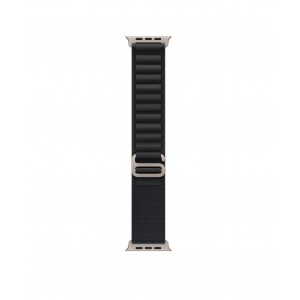 Curea smartwatch, THD, Alpine Loop, compatibila Apple Watch Ultra3 49 mm, Apple Watch 46 mm seria 11, Apple Watch SE3, catarama gri, negru dark