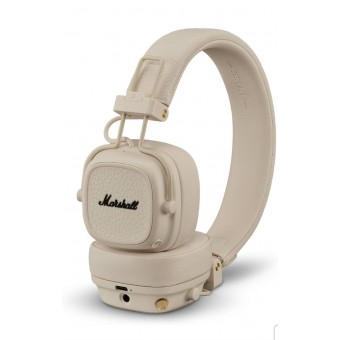 Casti On-Ear Marshall Major V, Wireless, Bluetooth, Autonomie 100 ore, Bej