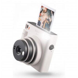 Aparat Foto Instant instax Square SQ1™ Chalk White, Format Square, Design Modern, Imprimare Instant