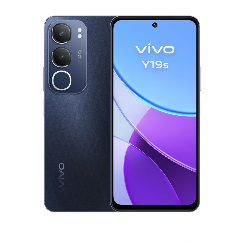 Telefon mobil vivo Y19s, Dual SIM, 6GB RAM + 128GB stocare, RAM extins 6GB, ecran LCD 6.68" 90Hz, cameră 50 MP, baterie 5150 mAh, NFC, IP64