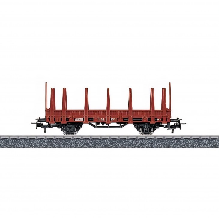 Vagon platformă Märklin 4459 Kbs Rungenwagen DB, scara HO, model feroviar Germania