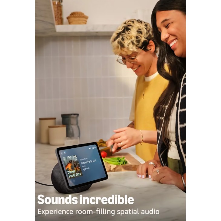 Boxa inteligenta, Amazon Echo Show 8, generatie 2026, Display HD 8.7”, sunet spațial, Alexa, hub smart home, Graphite