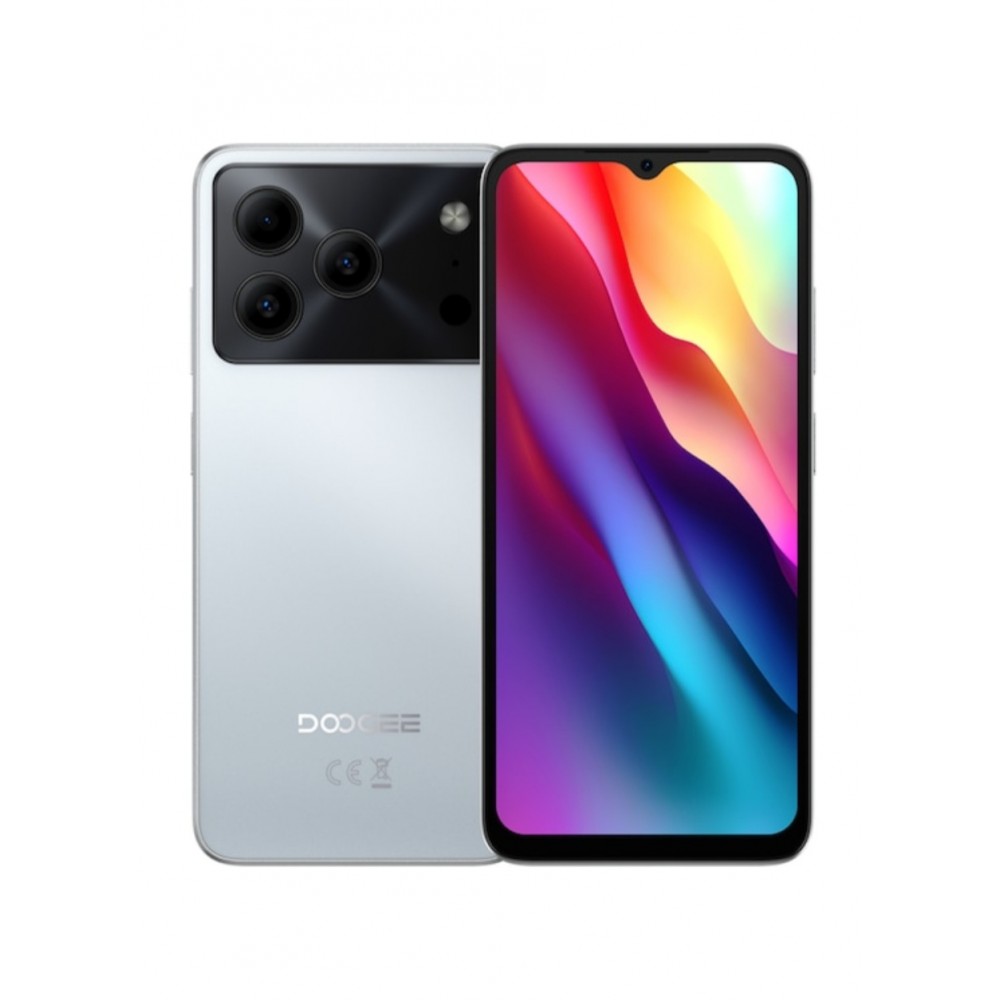 Smartphone DOOGEE Note 56, Android 16, Dual SIM 4G, 24 GB RAM (extensibil) + 64 GB stocare, baterie 6150 mAh, ecran 6.56” HD+ 90 Hz, Octa Core, fără abonament, gri
