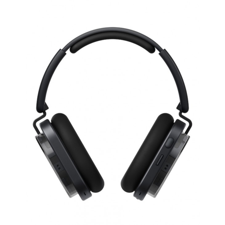 Casti Over the Ear Nothing Headphones (1), Wireless, Bluetooth, Adaptive ANC, Microfon, IPX2, Autonomie 80 ore, Black