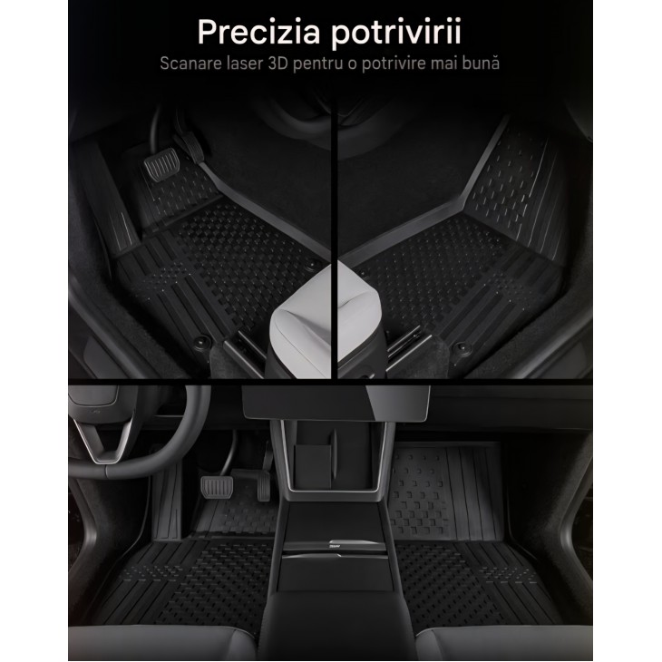 Covor de portbagaj. 3W Auto Life, Tesla Model Y 2025-2026 Juniper Premium/Performance, all-weather Thorex, rezistenta marita la uzura, prietenos cu animalele si fara miros, negru mat.