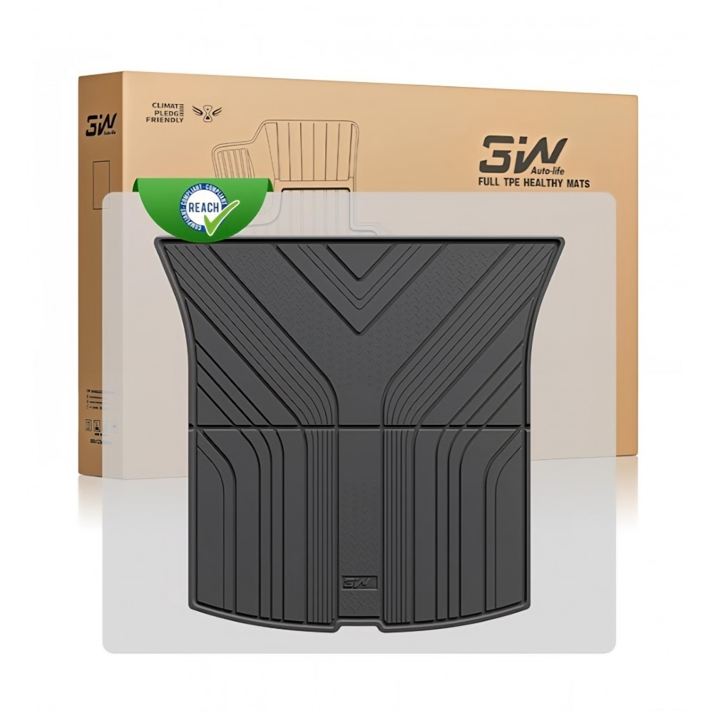 Covor de portbagaj. 3W Auto Life, Tesla Model Y 2025-2026 Juniper Premium/Performance, all-weather Thorex, rezistenta marita la uzura, prietenos cu animalele si fara miros, negru mat.