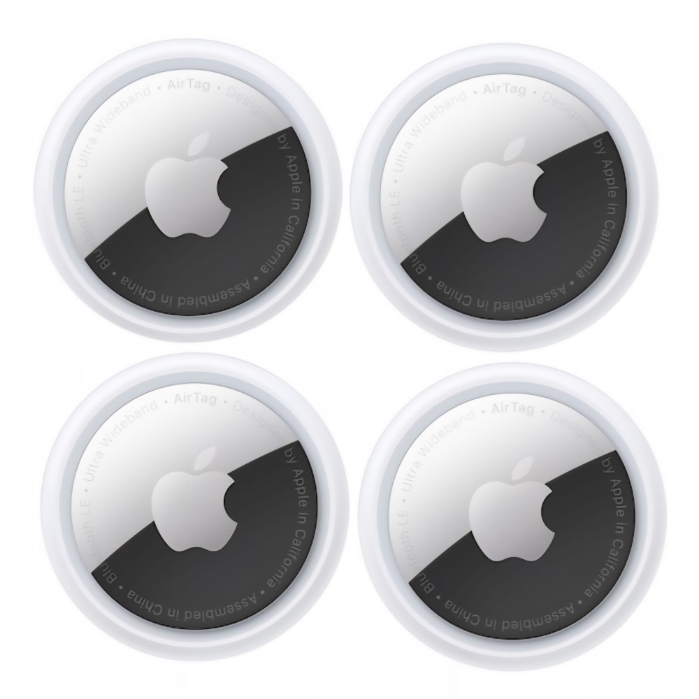 Pachet 4 sisteme de tracking, Apple AirTag, 2nd generation, alb