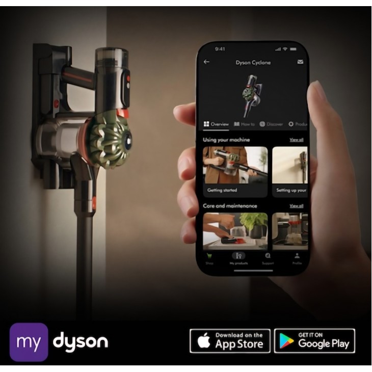 Aspirator vertical fara fir Dyson V8 Cyclone, generatia 2025, Verde Army,Negru