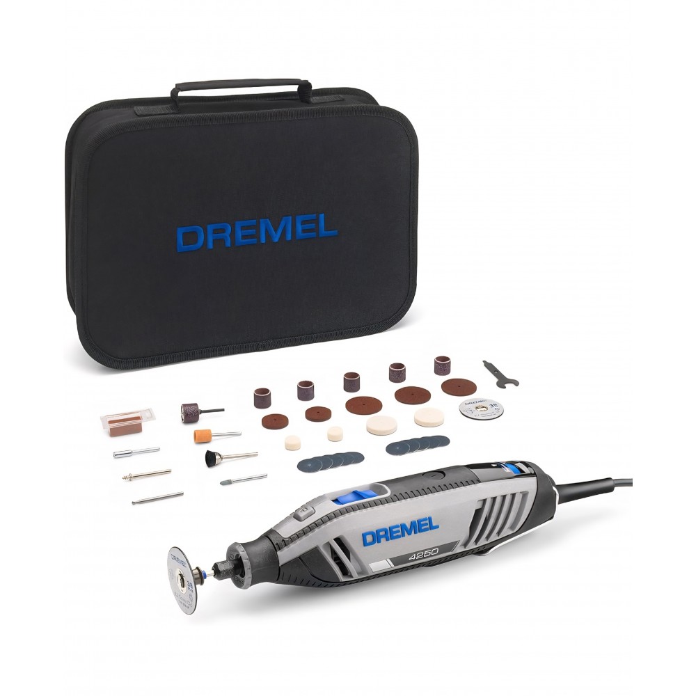 Unealta Rotativa Multifunctionala, Dremel 4250, putere 175W, 35 accesorii incluse, viteza variabila 5.000–35.000 rpm, motor cu electronica constanta pentru precizie maxima