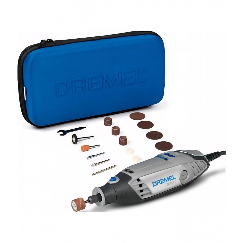 Unealta Rotativa Multifunctionala, Dremel 3000, putere 130W, set cu 1 atasament inclus,  Taiere, Slefuire, Gravare si Lustruire