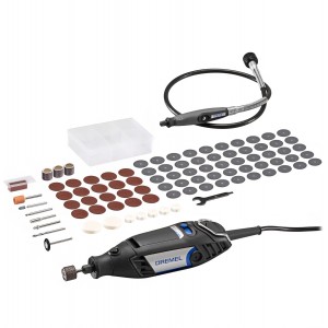 Unealta Rotativa Multifunctionala, Dremel 3200, putere 130W cu ax flexibil, 90 Accesorii Incluse, viteza variabila 10.000–35.000 rpm, Taiere, Gravare si Lustruire de Precizie 