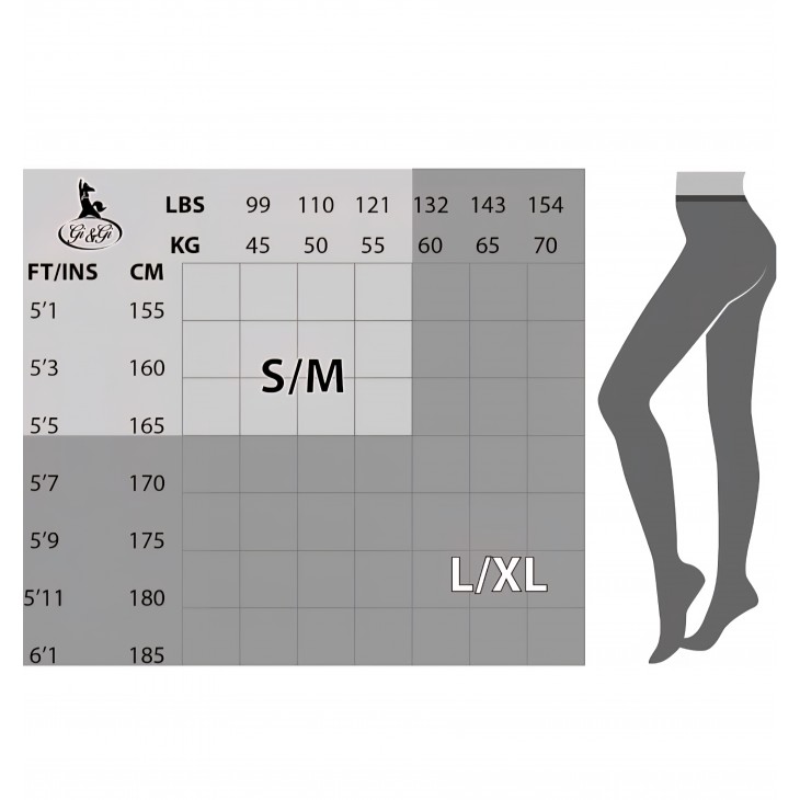  Dresuri Dama Gi&Gi N.1555, 40 DEN, Model Lettering, Made in Italy, marime L/XL