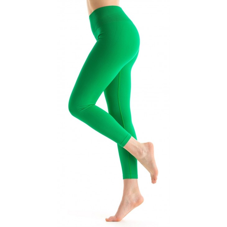 Colanti Sport Dama Gi&Gi Sports, talie Inalta, material Ribbed Elastic, Fitness, Yoga, Sala, anti-miros, respirabili, ultra-usori, marimea M (40), inaltime 165-170 cm, talie 70-76 cm, copase 94-100 cm