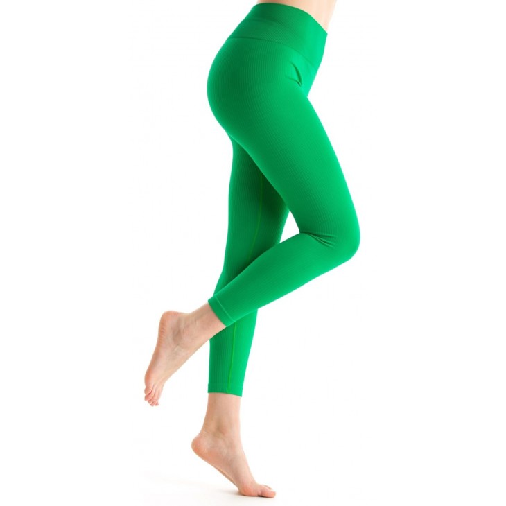 Colanti Sport Dama Gi&Gi Sports, talie Inalta, material Ribbed Elastic, Fitness, Yoga, Sala, anti-miros, respirabili, ultra-usori, marimea M (40), inaltime 165-170 cm, talie 70-76 cm, copase 94-100 cm