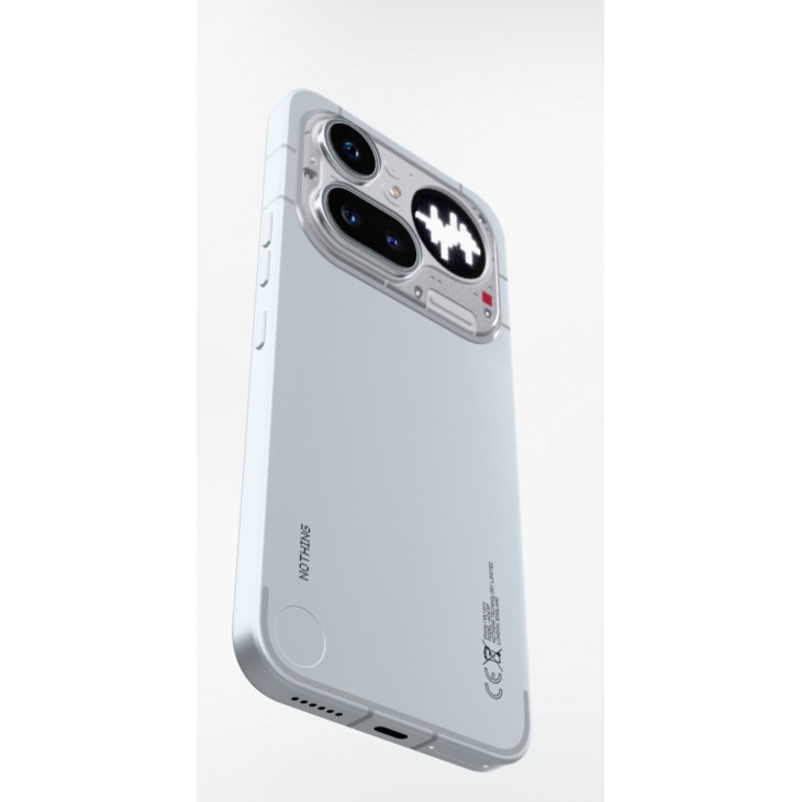 Telefon mobil Nothing Phone (4a) PRO, 128GB, 8GB RAM, 5G, Silver